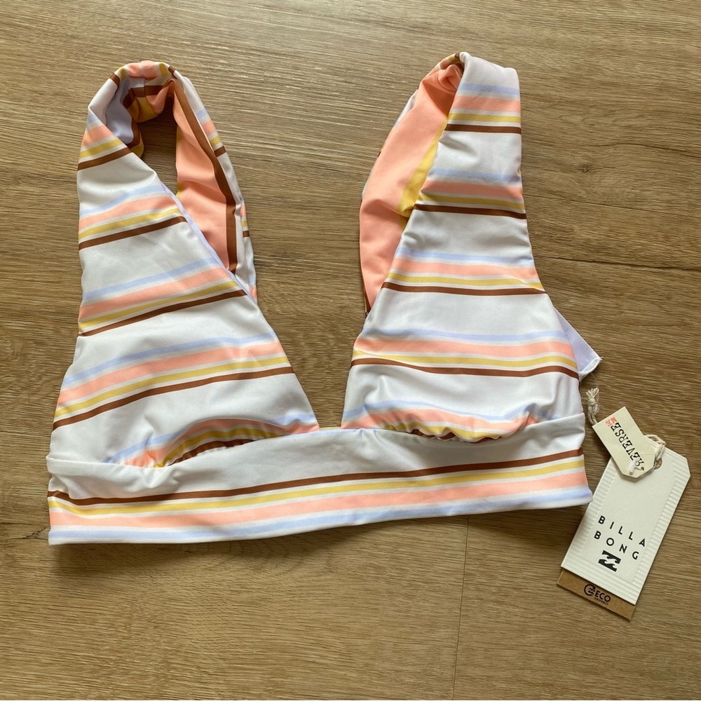 BILLABONG FEELING SUNNY PLUNGE REVERSIBLE BIKINI Top